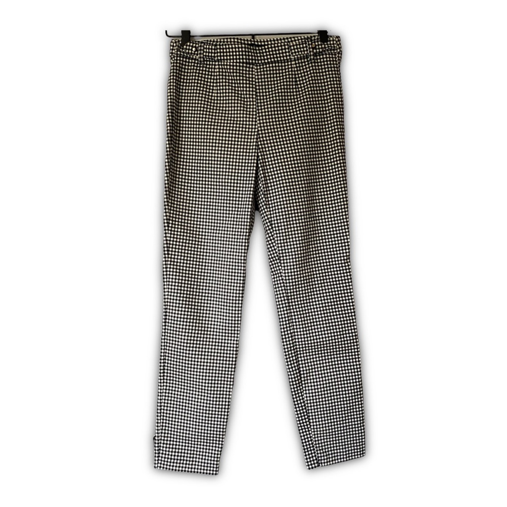 hollywould black and white gingham pants